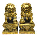 Beautiful Classic metal craft brass chinese fu dogs statues